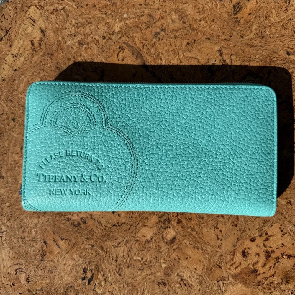 NWT Tiffany & Co. Teal Women's Wallet - Picture 2 of 4